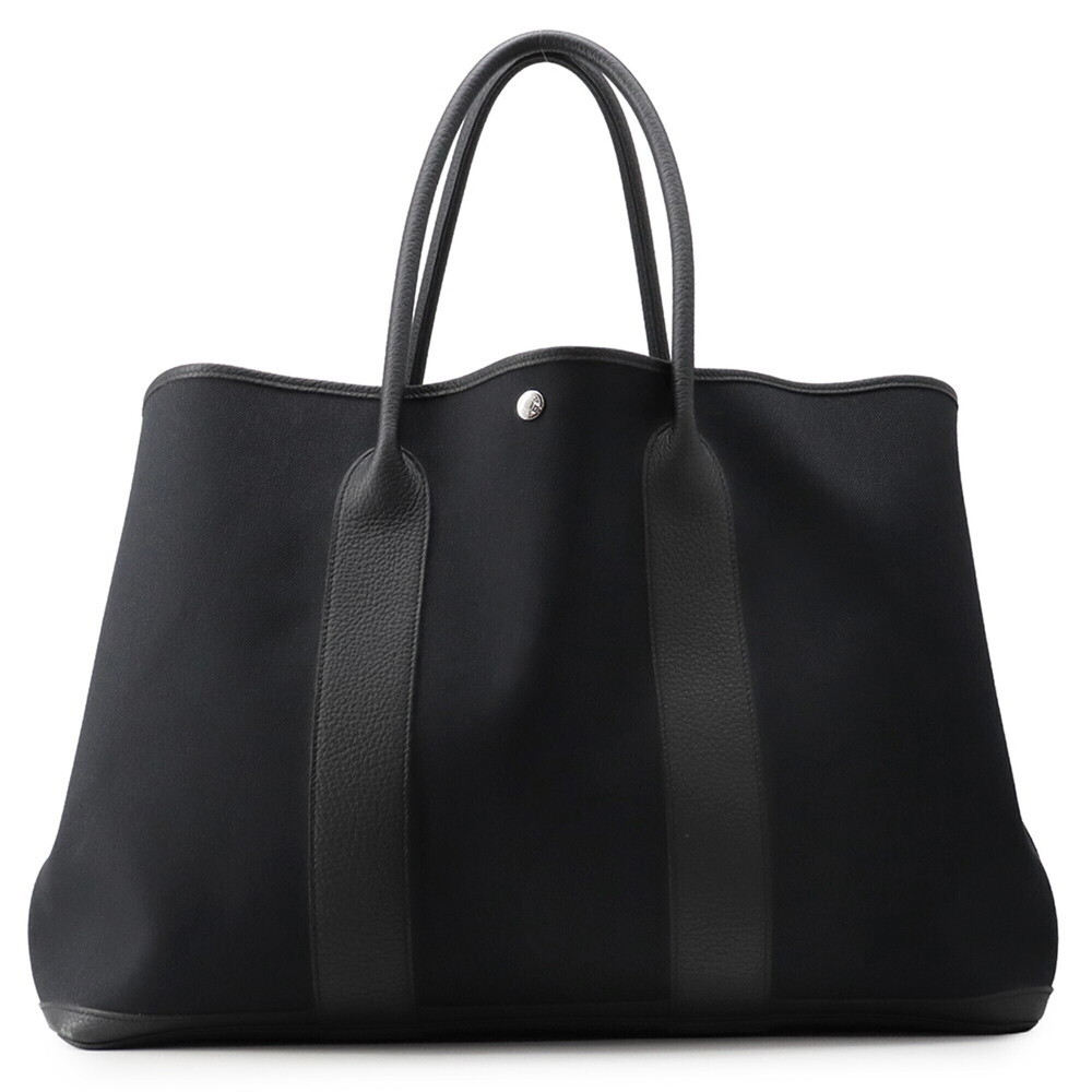 Hermes Garden GM Tote Bag, Black, Toile Military Negonda, Y Stamp, Party, Gar...
